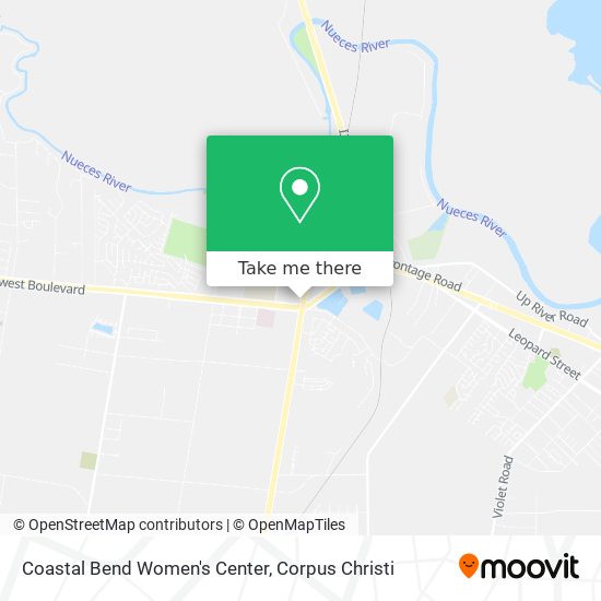 Coastal Bend Women's Center map