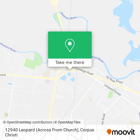 12940 Leopard (Across From Church) map
