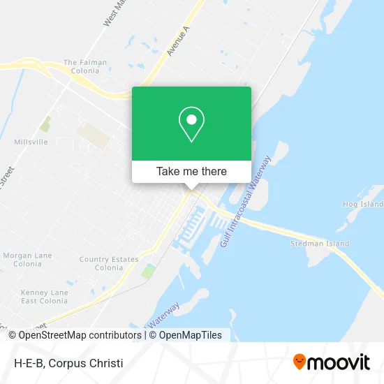 H-E-B map