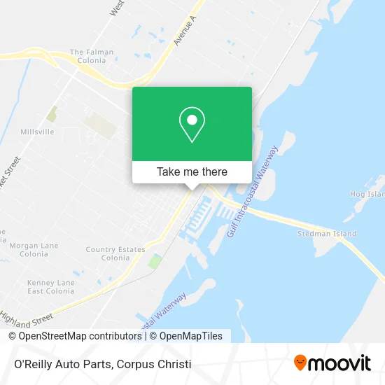 O'Reilly Auto Parts map