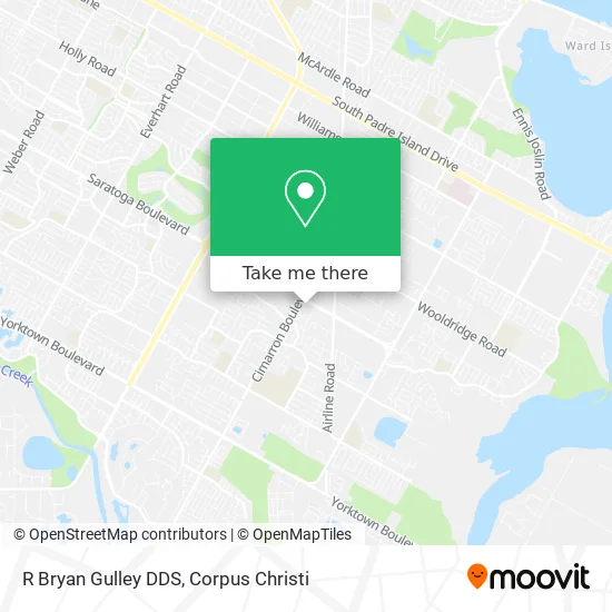 R Bryan Gulley DDS map