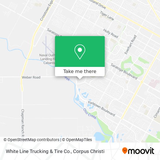 White Line Trucking & Tire Co. map