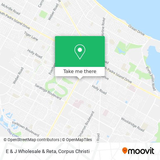 Mapa de E & J Wholesale & Reta