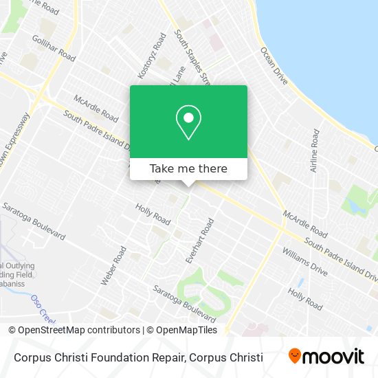 Mapa de Corpus Christi Foundation Repair