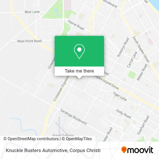 Knuckle Busters Automotive map