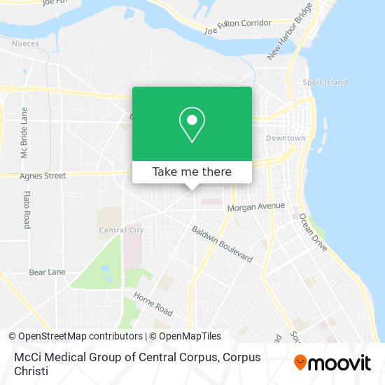 Mapa de McCi Medical Group of Central Corpus