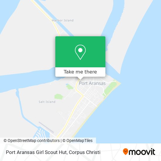 Port Aransas Girl Scout Hut map