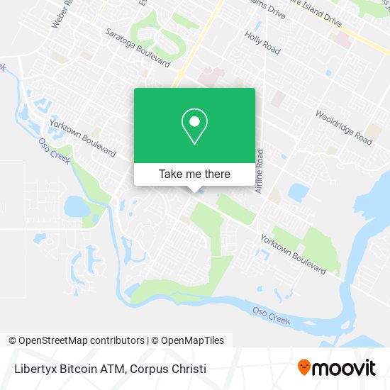 Mapa de Libertyx Bitcoin ATM