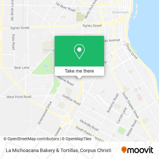 Mapa de La Michoacana Bakery & Tortillas