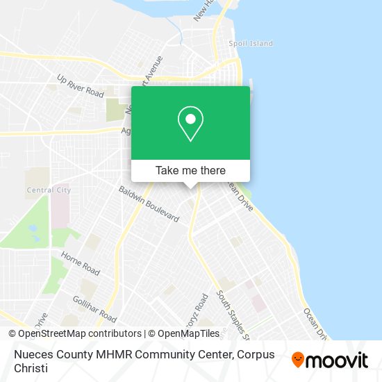Nueces County MHMR Community Center map