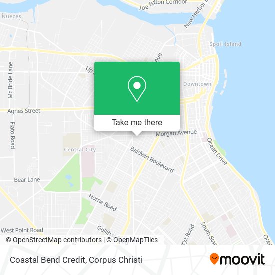 Coastal Bend Credit map