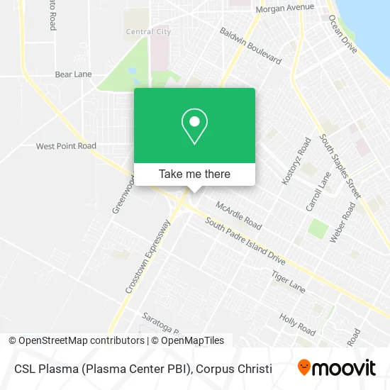 CSL Plasma (Plasma Center PBI) map