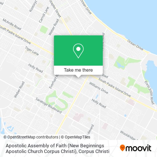 Apostolic Assembly of Faith (New Beginnings Apostolic Church Corpus Christi) map