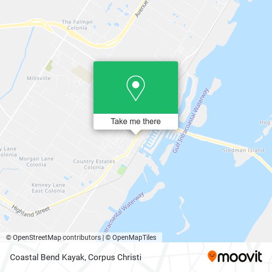 Coastal Bend Kayak map
