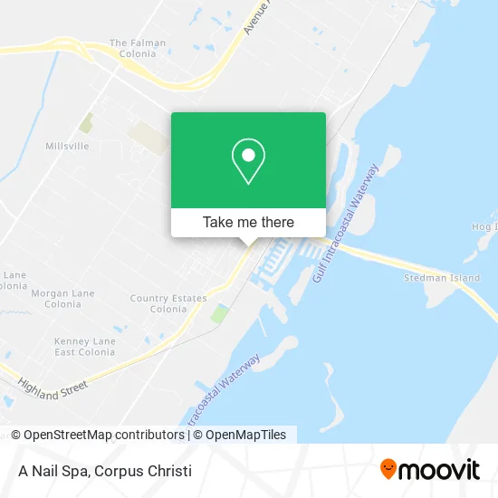 A Nail Spa map