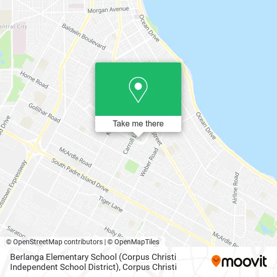 Berlanga Elementary School (Corpus Christi Independent School District) map