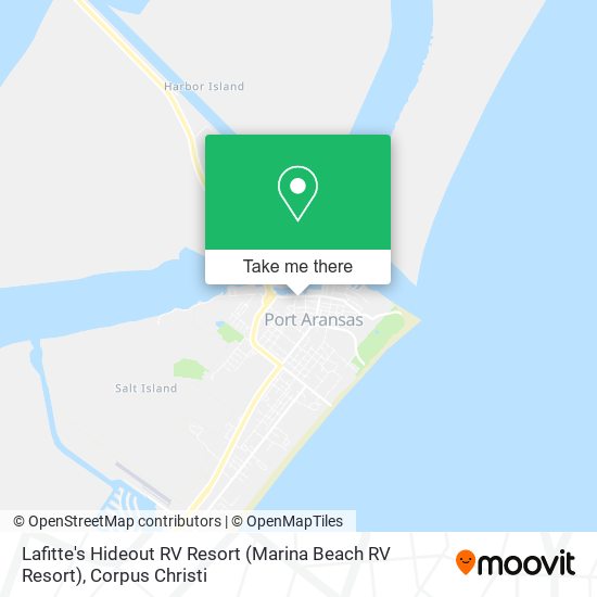 Mapa de Lafitte's Hideout RV Resort (Marina Beach RV Resort)