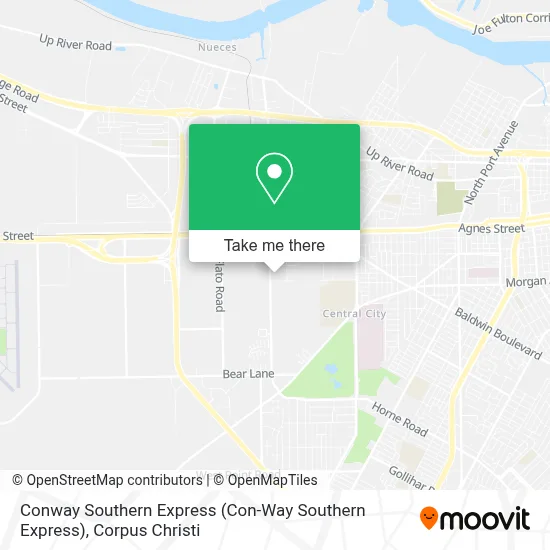 Conway Southern Express (Con-Way Southern Express) map