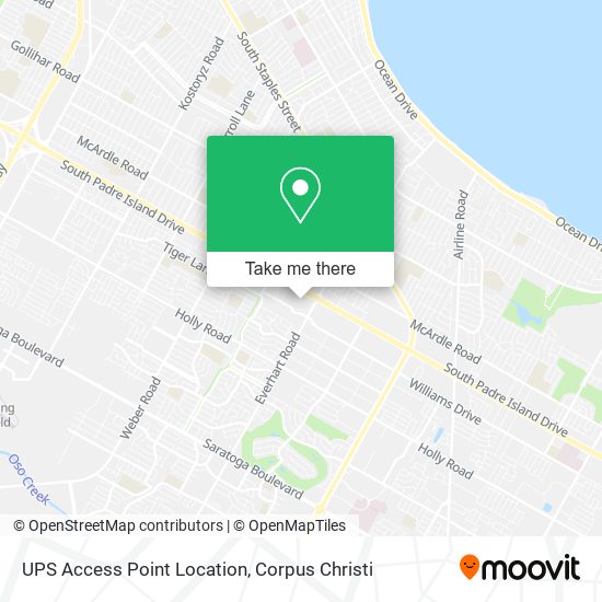 UPS Access Point Location map