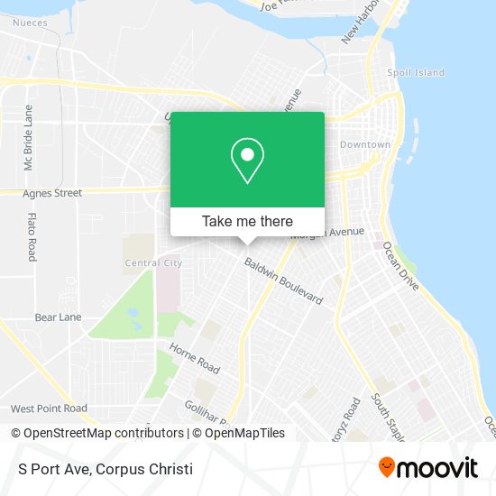 S Port Ave map