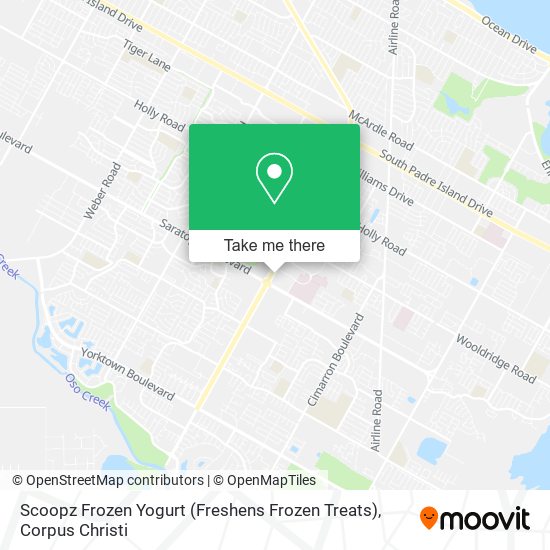 Mapa de Scoopz Frozen Yogurt (Freshens Frozen Treats)