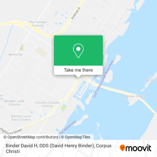 Mapa de Binder David H, DDS (David Henry Binder)