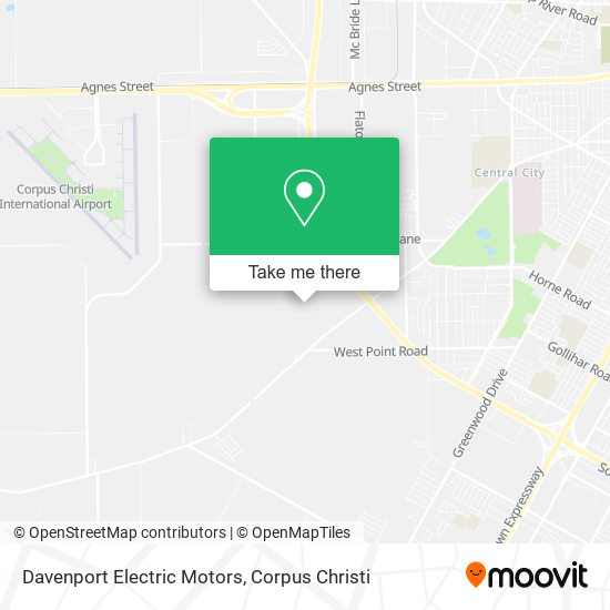 Mapa de Davenport Electric Motors