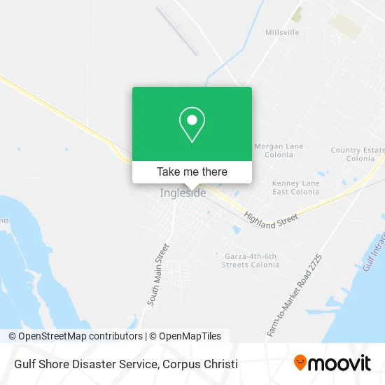 Gulf Shore Disaster Service map