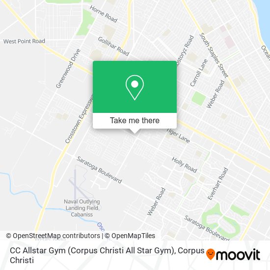 Mapa de CC Allstar Gym (Corpus Christi All Star Gym)