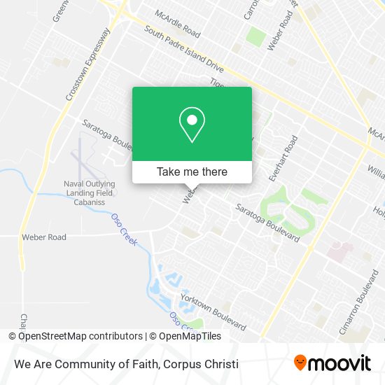 We Are Community of Faith map