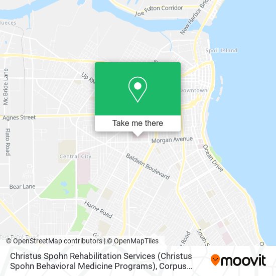 Mapa de Christus Spohn Rehabilitation Services (Christus Spohn Behavioral Medicine Programs)