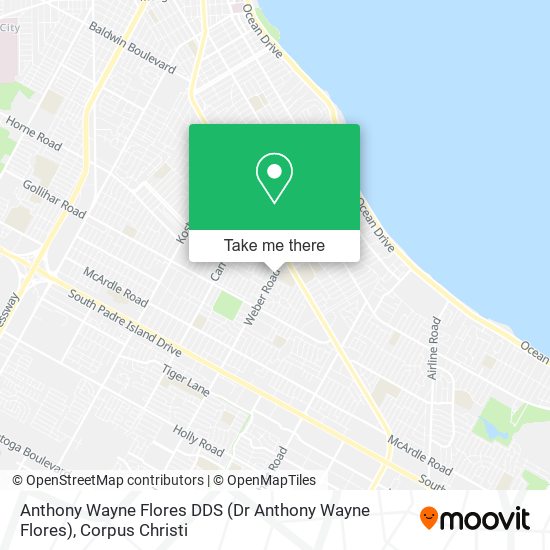 Anthony Wayne Flores DDS map