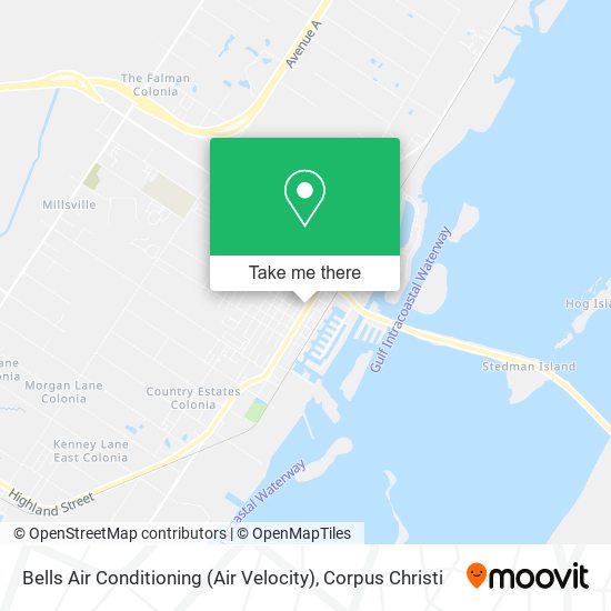 Bells Air Conditioning (Air Velocity) map