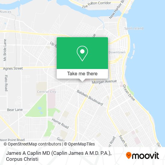 James A Caplin MD (Caplin James A M.D. P.A.) map