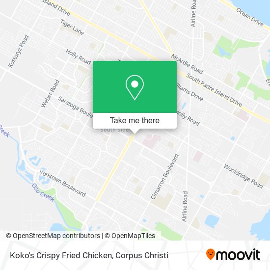 Mapa de Koko's Crispy Fried Chicken
