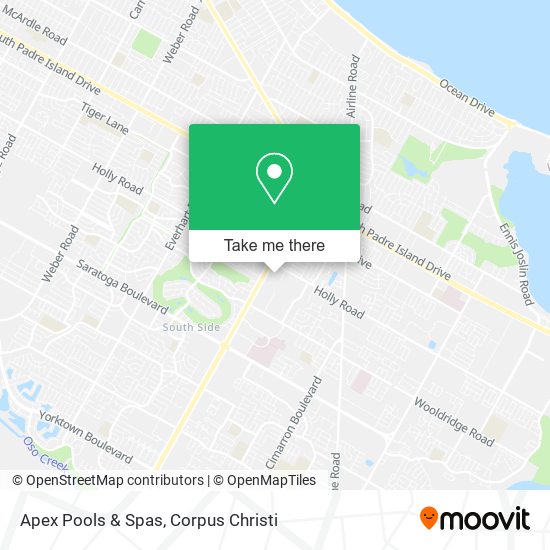 Apex Pools & Spas map