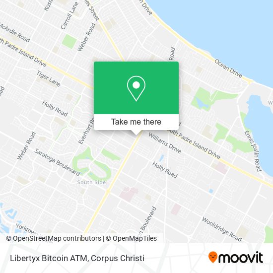 Mapa de Libertyx Bitcoin ATM