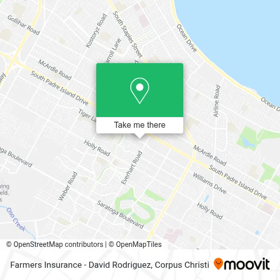 Farmers Insurance - David Rodriguez map