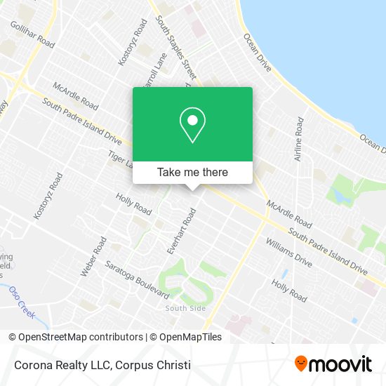 Mapa de Corona Realty LLC