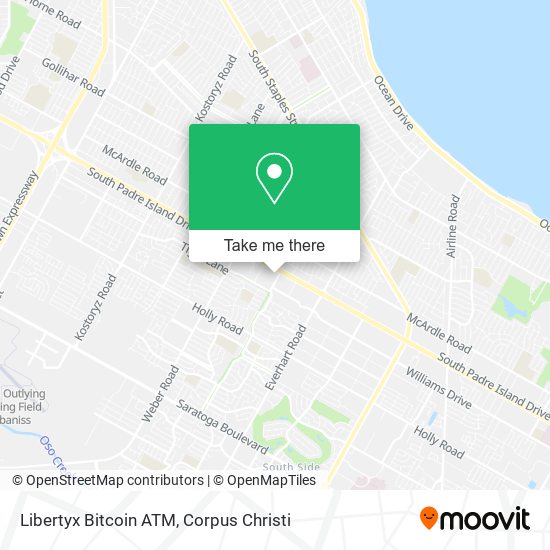 Mapa de Libertyx Bitcoin ATM