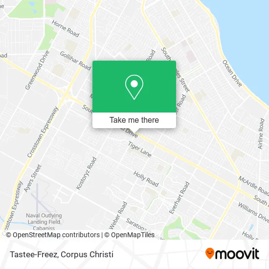 Tastee-Freez map