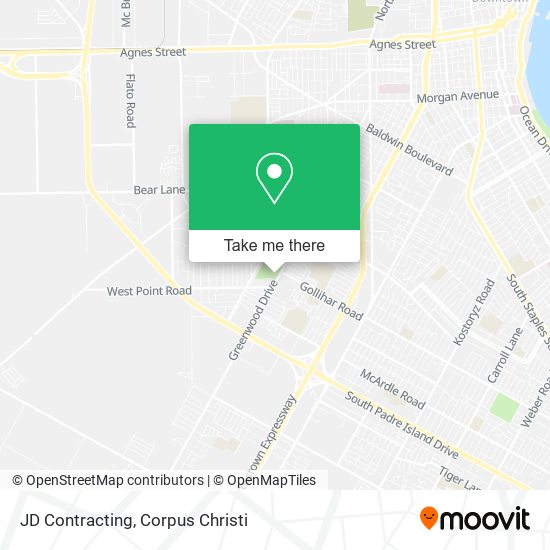 JD Contracting map