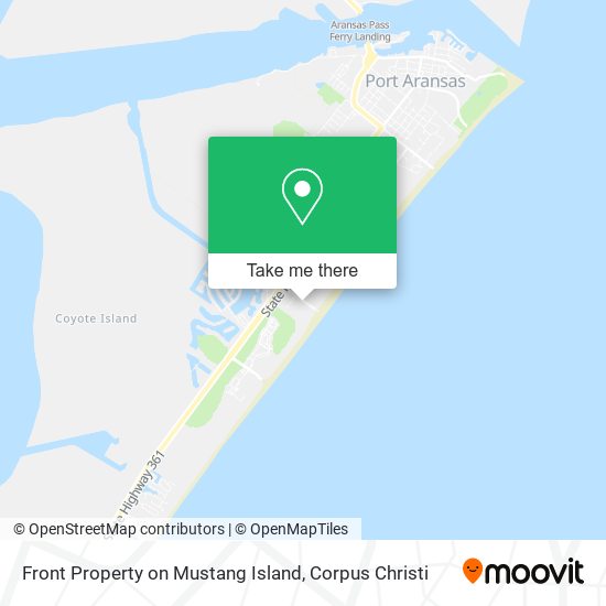 Mapa de Front Property on Mustang Island