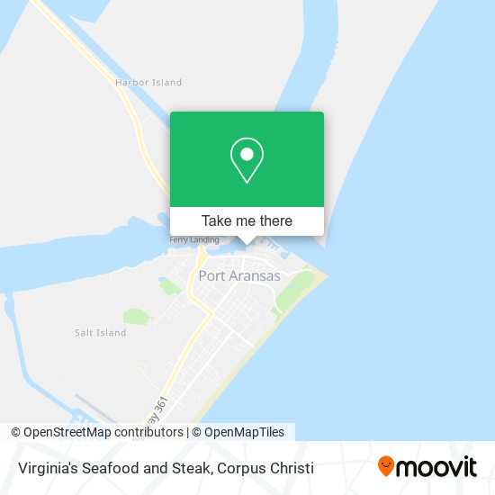 Virginia's Seafood and Steak map