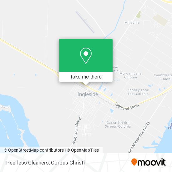 Peerless Cleaners map