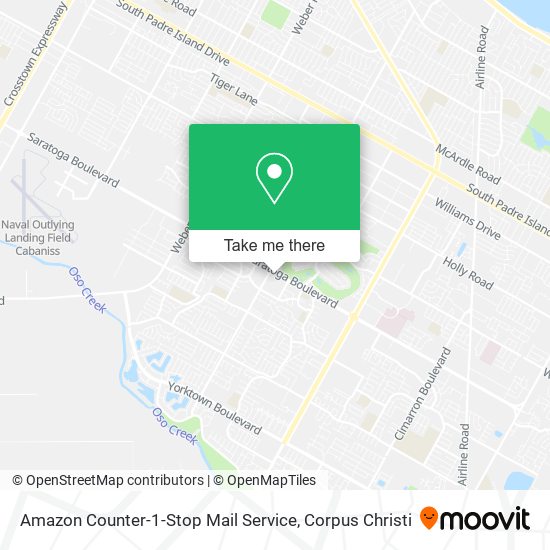 Amazon Counter-1-Stop Mail Service map