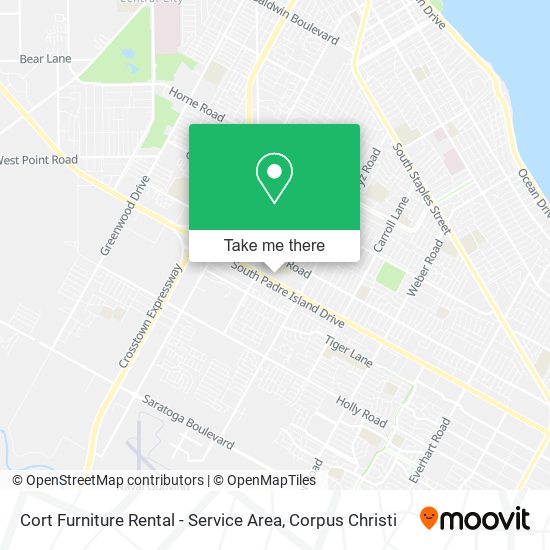 Cort Furniture Rental - Service Area map