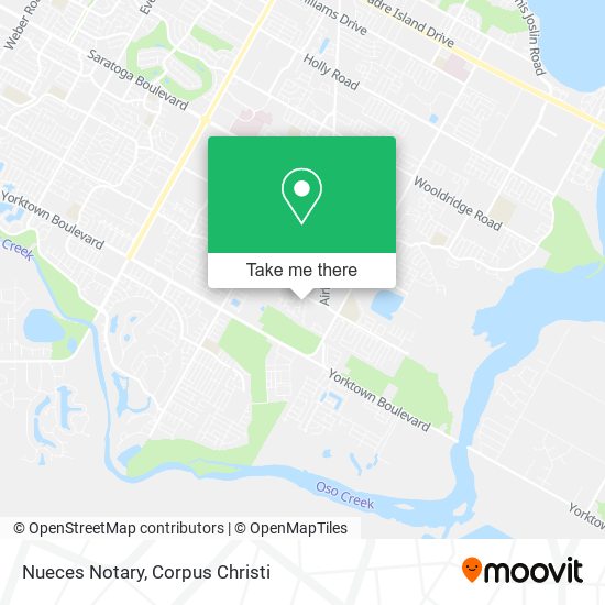 Nueces Notary map