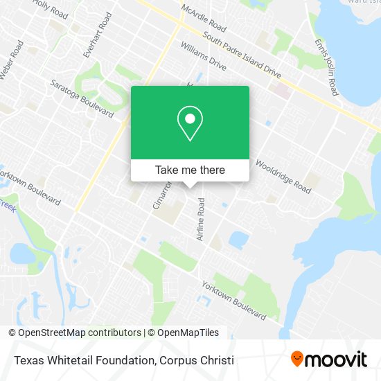 Mapa de Texas Whitetail Foundation