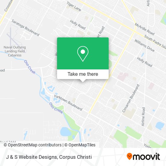 J & S Website Designs map